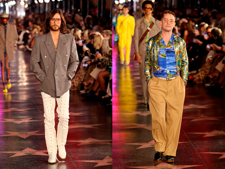 Jared Leto ve Macaulay Culkin Gucci Defilesinde Yürüdü