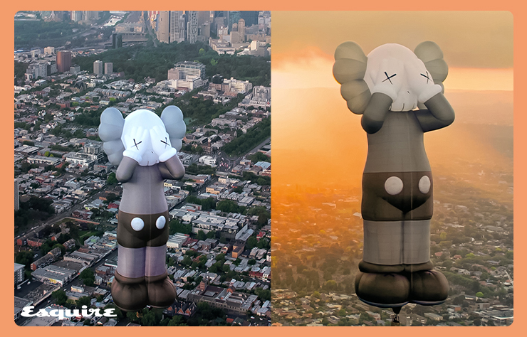 'KAWS:HOLIDAY' balonu Melbourne semalarını turluyor
