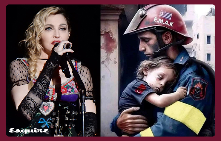 Madonna Türkiye'deki depremzedeler için destek istedi