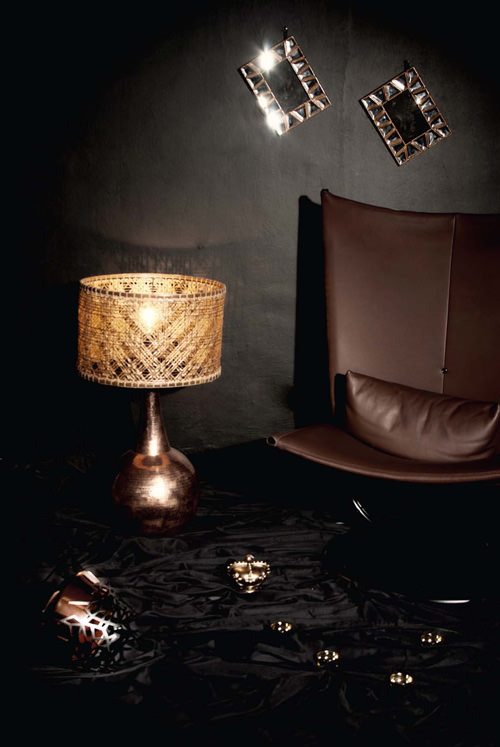 Dekorasyonda bakır ışıltısı