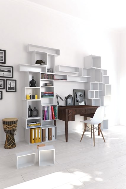 Kitap saklamak için 50 dekoratif çözüm!