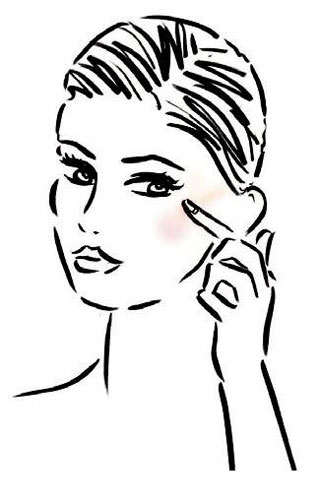 Saniyeler içinde mükemmel yanaklar