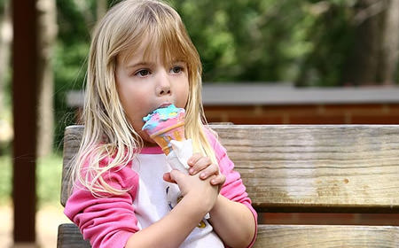 Çocukların yaz aşkı dondurma