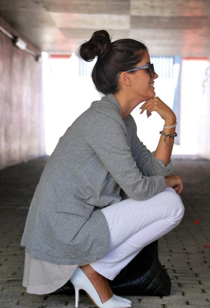 Beyaz pantolon kombinleri