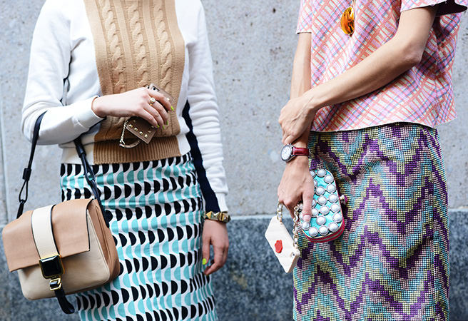 Milano sokaklarında ilginç aksesuarlar