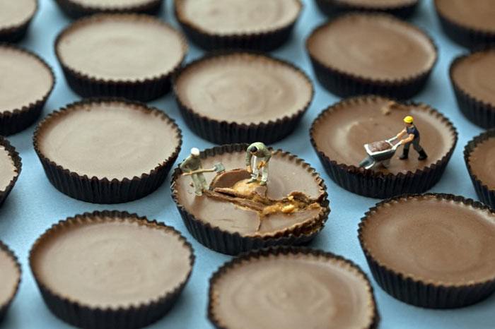 Küçük adamlar yiyecek dünyasında