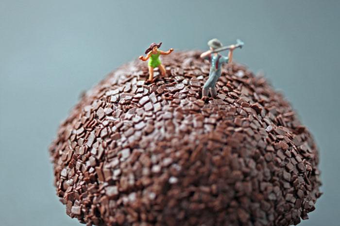 Küçük adamlar yiyecek dünyasında