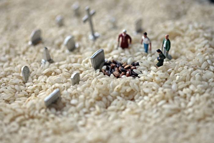 Küçük adamlar yiyecek dünyasında