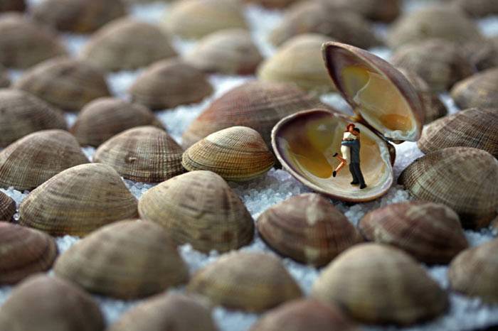 Küçük adamlar yiyecek dünyasında