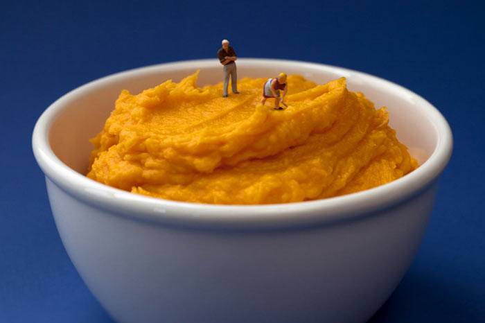 Küçük adamlar yiyecek dünyasında