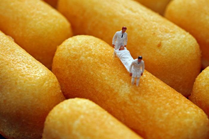 Küçük adamlar yiyecek dünyasında