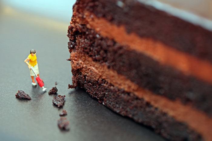 Küçük adamlar yiyecek dünyasında