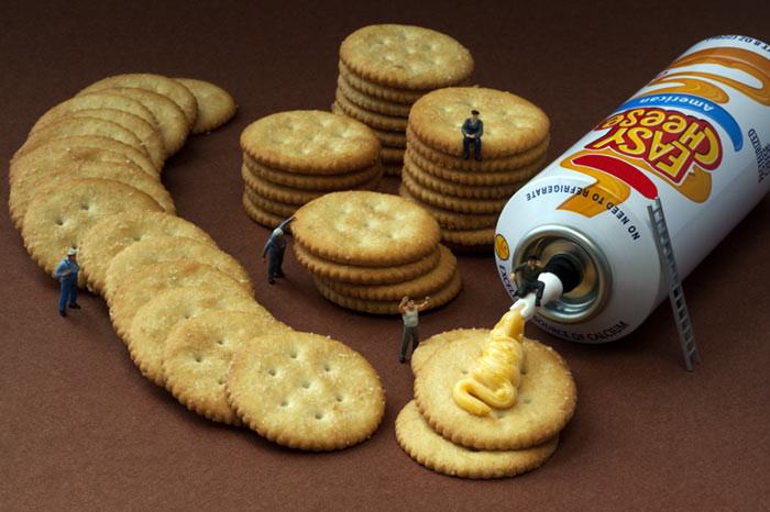 Küçük adamlar yiyecek dünyasında