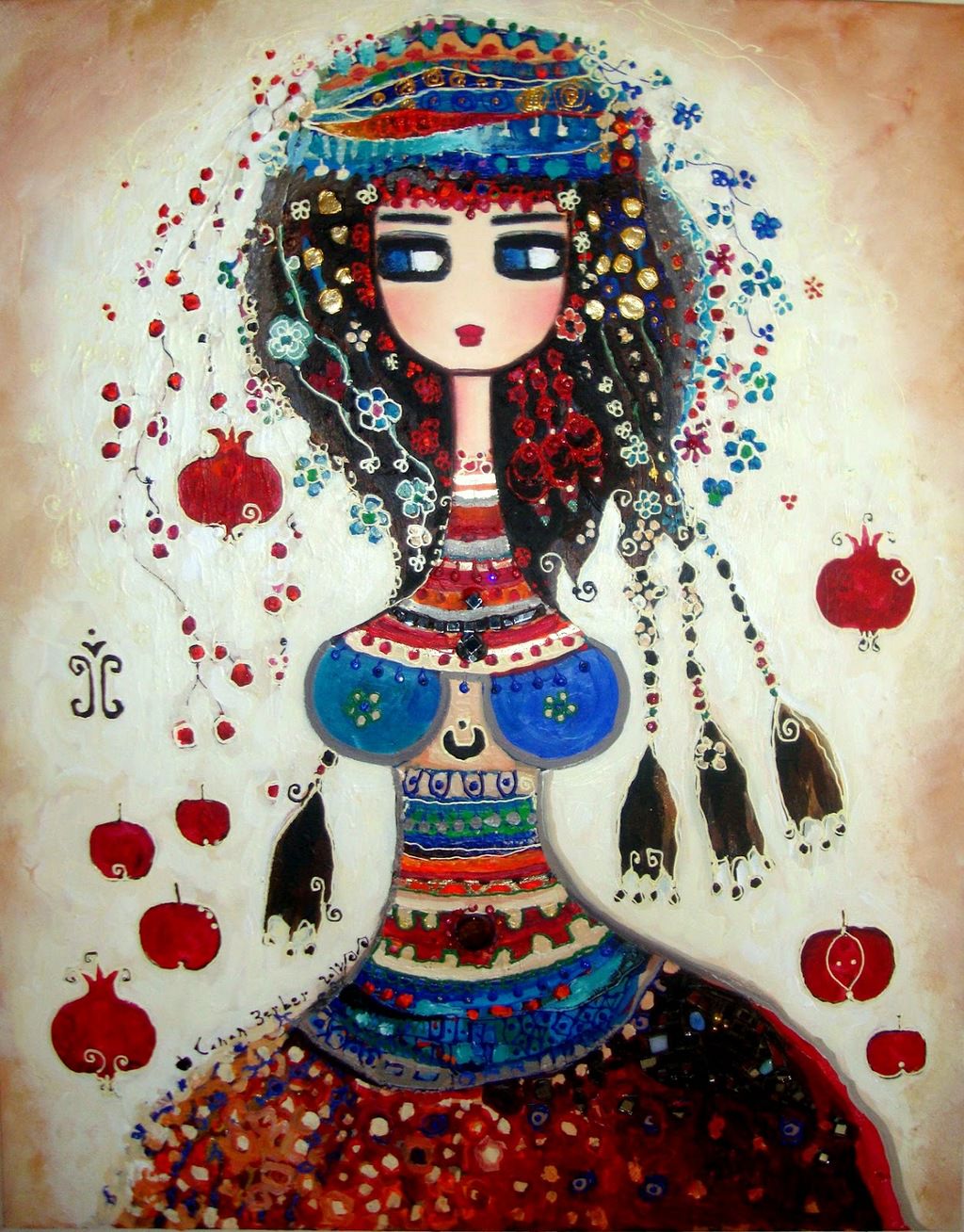 Koca gözlü, rengarenk kadınların ressamı: Canan Berber