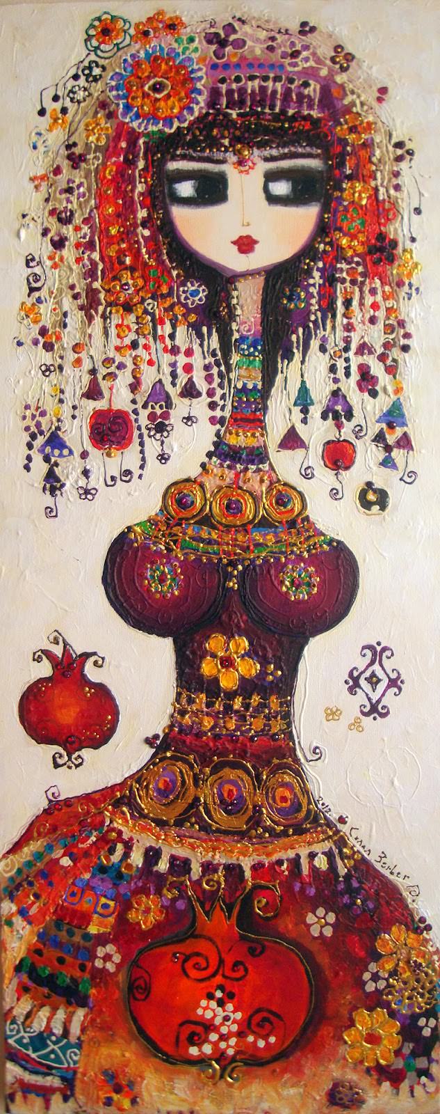 Koca gözlü, rengarenk kadınların ressamı: Canan Berber