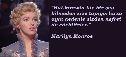 Ünlü Marilyn Monroe sözleri