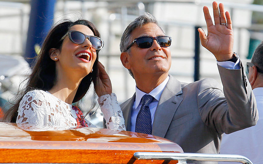 George Clooney ve Amal Alamuddin dünyaevine girdi