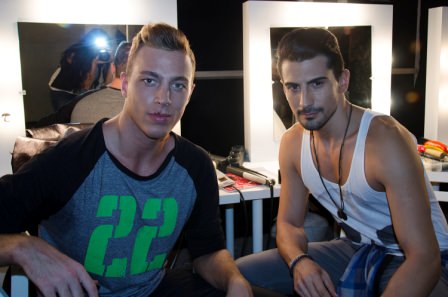 Hakan Akkaya backstage, MBFWI