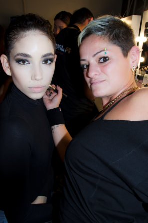 Hakan Akkaya backstage, MBFWI