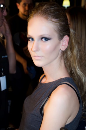 Hakan Akkaya backstage, MBFWI