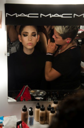 Hakan Akkaya backstage, MBFWI