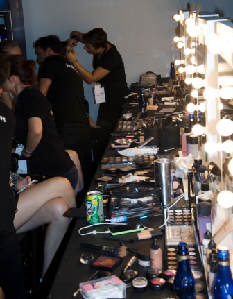 Hakan Akkaya backstage, MBFWI