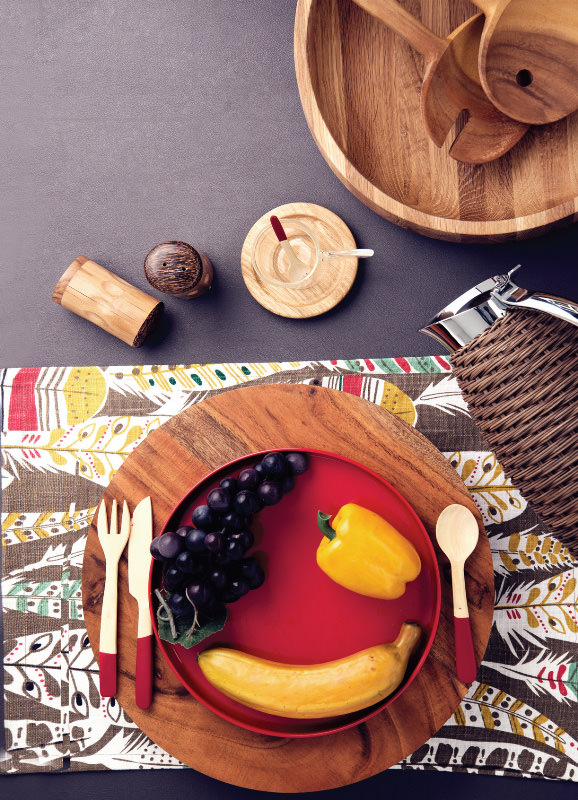 Doğal kombinasyonlarla mutfak dekoru