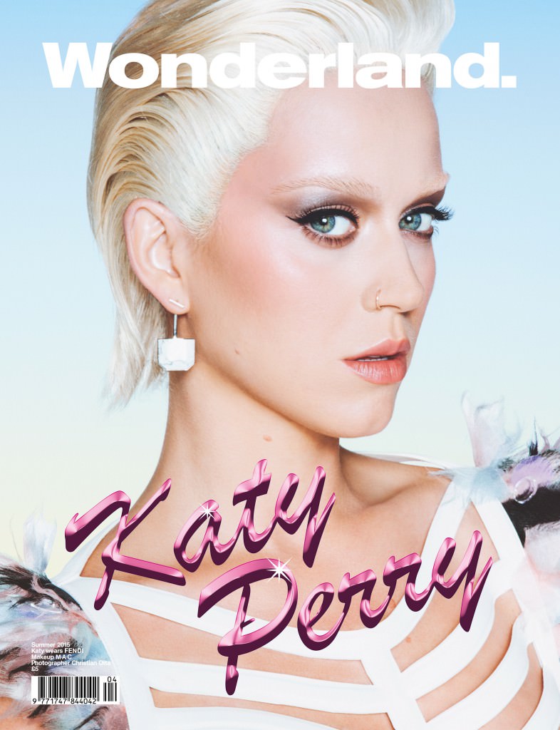 Katy Perry Wonderland dergisi için sarışın oldu