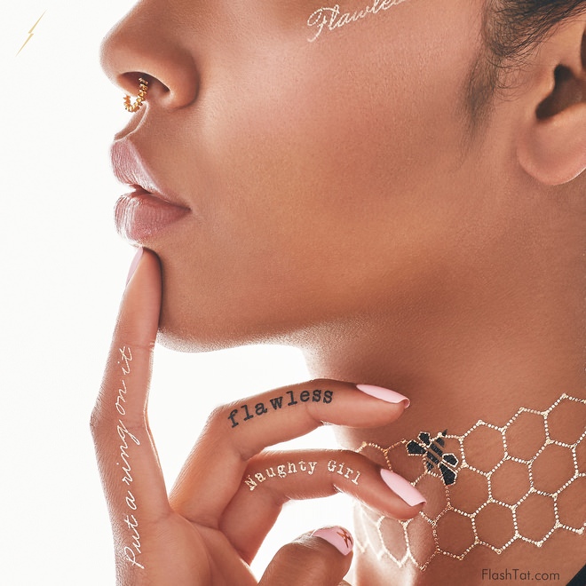 Beyoncé'nin Flash Tattoo koleksiyonu
