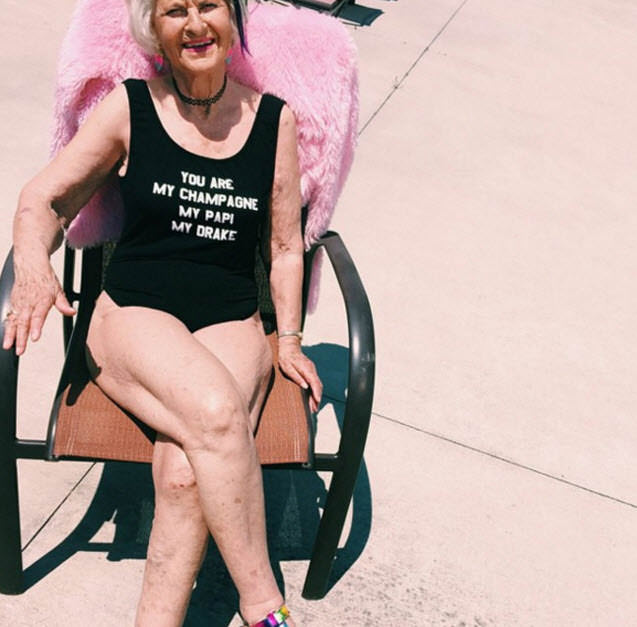 87 yaşındaki Baddie Winkle Instagram'ı salladı!