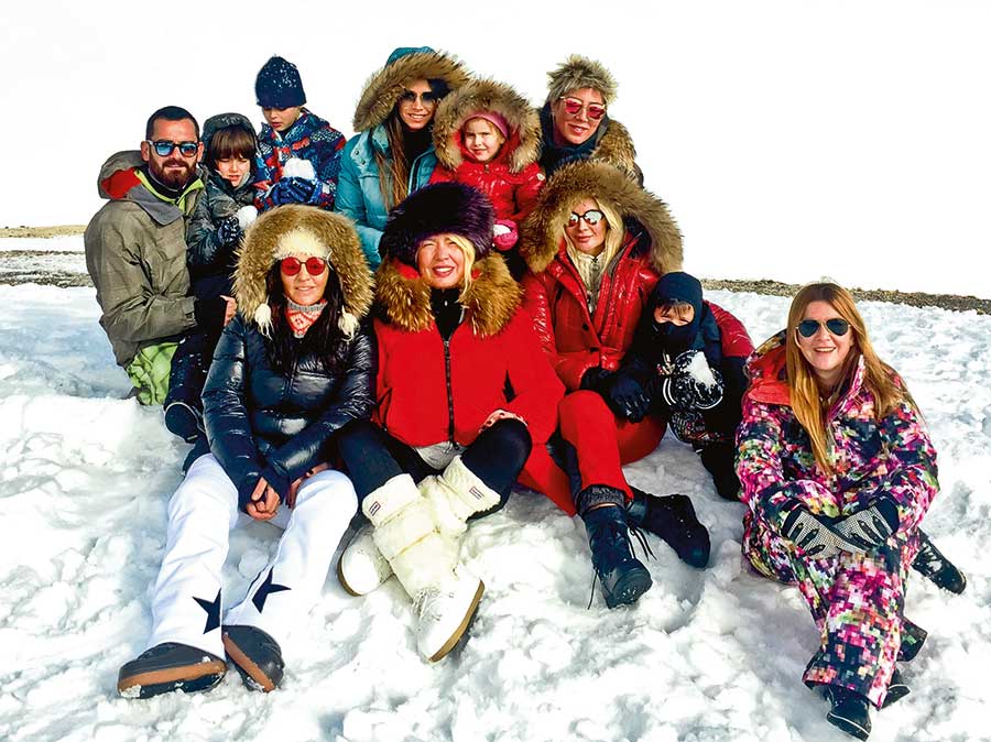 Ünlülerin kar tatilinden fotoğraflar