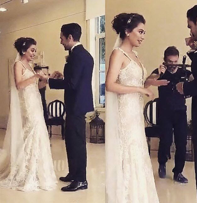 Kadir Doğulu ve Neslihan Atagül'ün düğününden ilk kareler