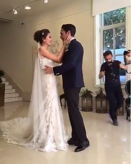 Kadir Doğulu ve Neslihan Atagül'ün düğününden ilk kareler