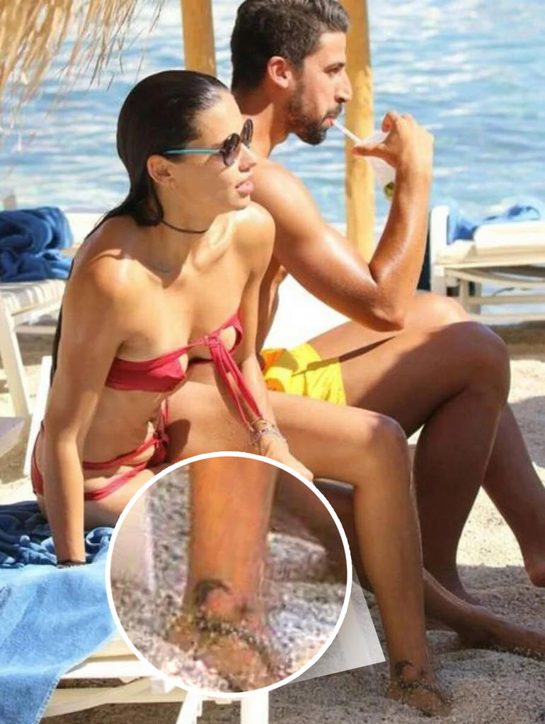 Adriana Lima, Sami Khedira ile Mikanos'ta