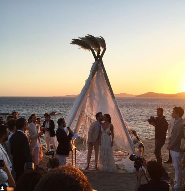 Pia Hakko ve Kerim Yeşil'in Mikonos'taki düğünü