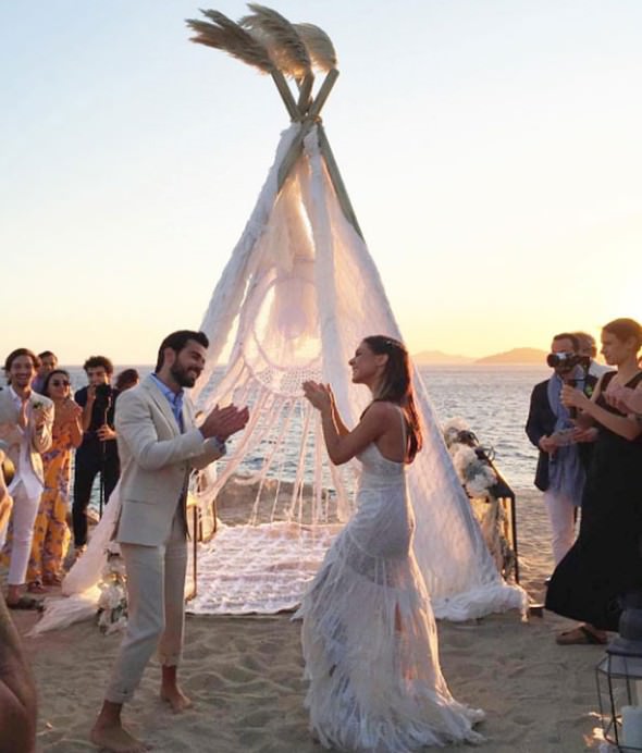 Pia Hakko ve Kerim Yeşil'in Mikonos'taki düğünü