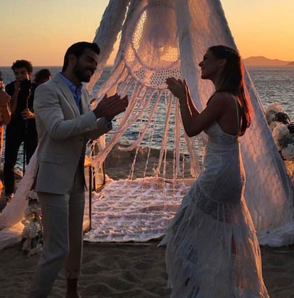 Pia Hakko ve Kerim Yeşil'in Mikonos'taki düğünü