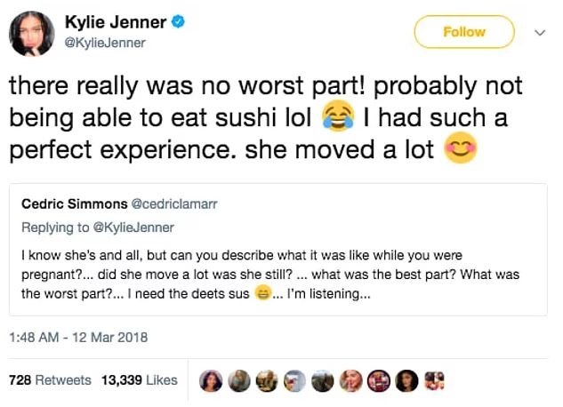Kylie Jenner, hamileliği hakkındaki soruları Twitter'dan yanıtladı