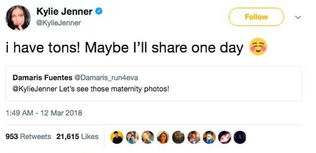 Kylie Jenner, hamileliği hakkındaki soruları Twitter'dan yanıtladı