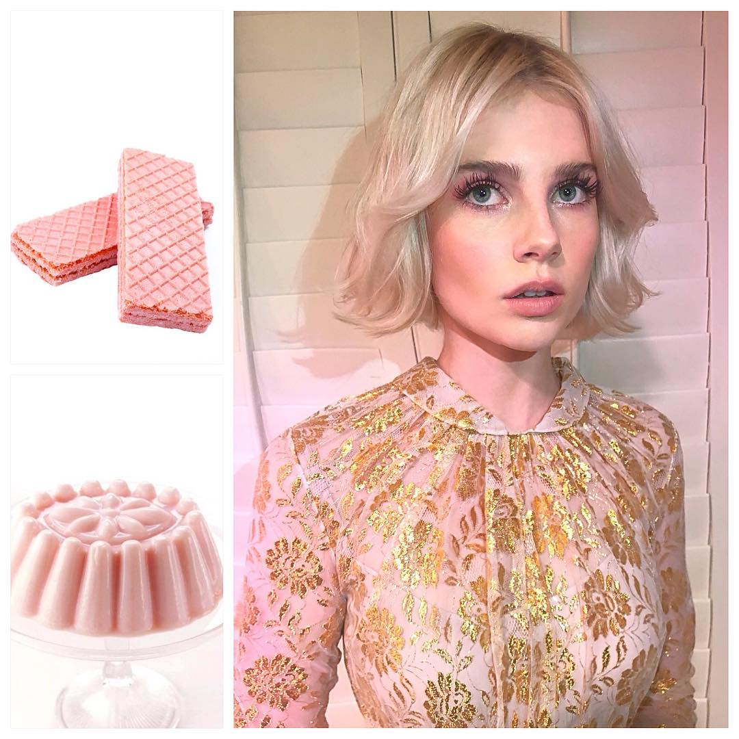 Lucy Boynton'un deneysel makyajları