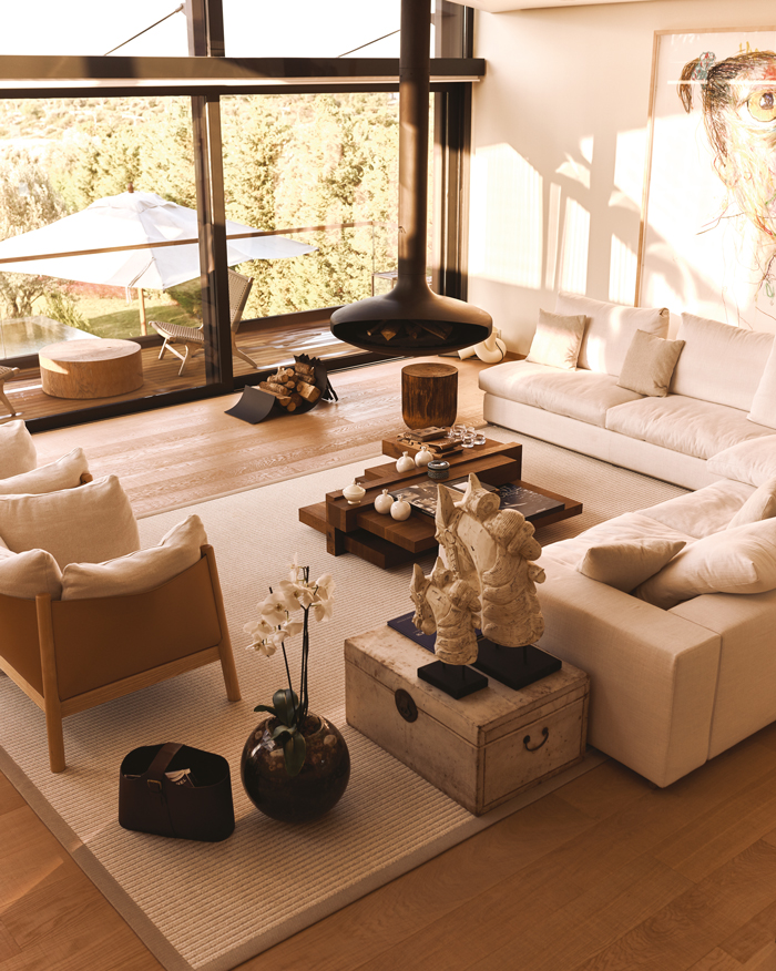 Tereza Maxová ve Burak Öymen'in Akbük Kaplankaya'daki evi