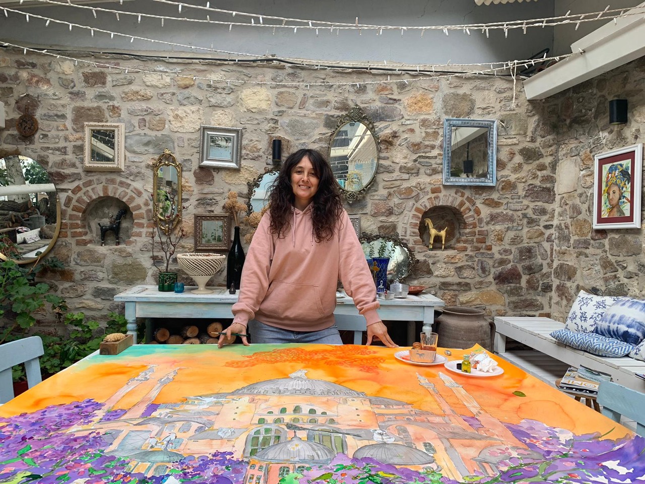 Ressam Pınar Tınç'tan ''Yuvaya Dönüş''