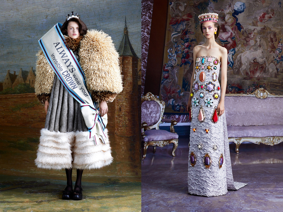 Viktor & Rolf Couture Kış 2021 Bir Kraliçeye Yakışır!
