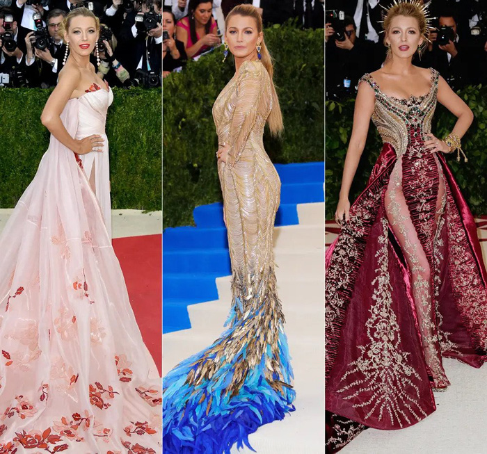 Blake Lively'nin MET Gala Kıyafetlerine Yakın Bakış
