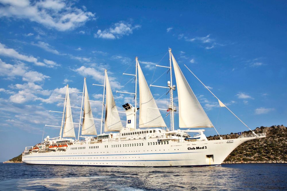 2023 yılının lüks yolcu gemisi Club Med'de seyahat