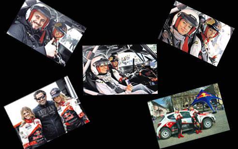 Ünlüler rallici oldu pist ağladı