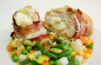 Beyaz şarap soslu tavuk