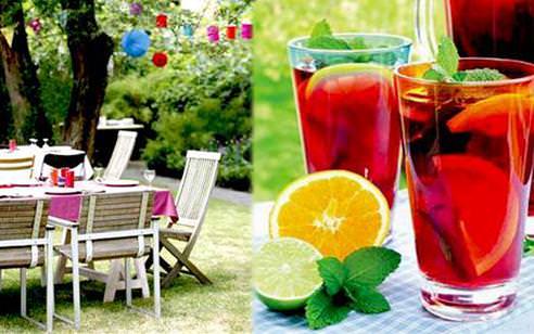 Adım adım açık hava partisi dekorasyonu