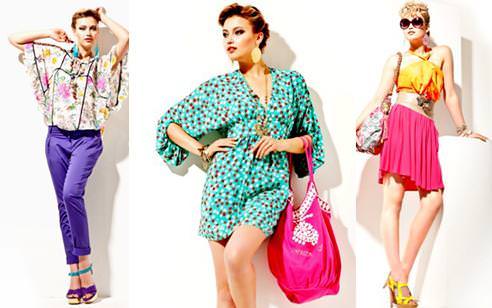 Renkli yaz elbiseleri