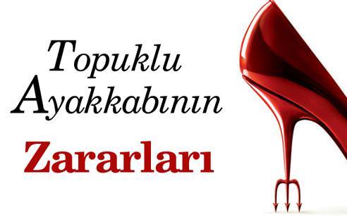 Topuklu ayakkabının zararları ve alınması gereken önlemler